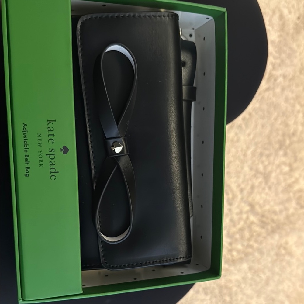 Kate Spade Black Bow Belt Bag
